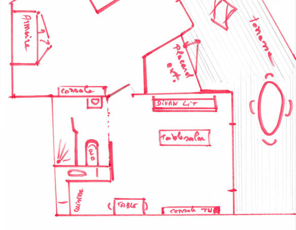 Plan gîte adapté PMR