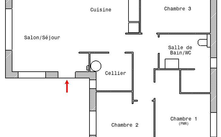 maison neuve adaptée PMR fauteuil roulant plain-pied