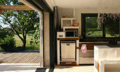 Gite d’architecte de plain pied pour 4 personnes au milieu du domaine viticole familial
