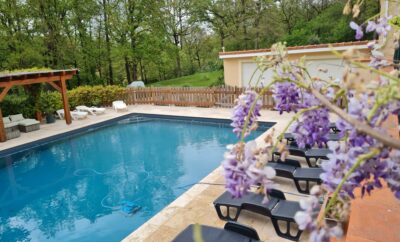 Logement Type F4 en rez de jardin dans villa avec piscine, Gers
