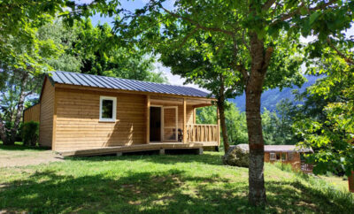 Chalet PMR 6 personnes, camping avec piscine