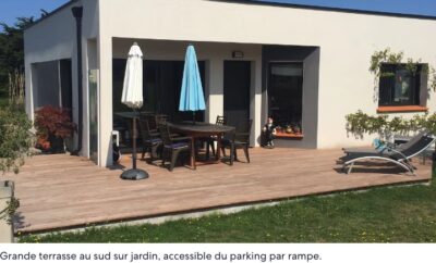 Maison contemporaine,Cap Fréhel, accessible pers à mobilité réduite (PMR)