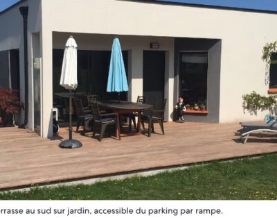 Maison contemporaine,Cap Fréhel, accessible pers à mobilité réduite (PMR)