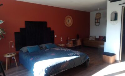 Chambre d’hôte 2/3 pers., plain-pied, dans le Beaujolais Vert