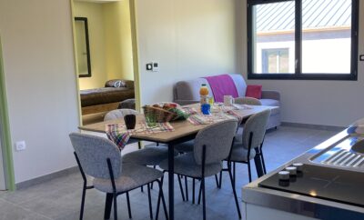Maison en bois accessible quatre types de handicap (4/6 pers)