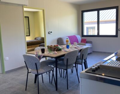 Maison en bois accessible quatre types de handicap (4/6 pers)